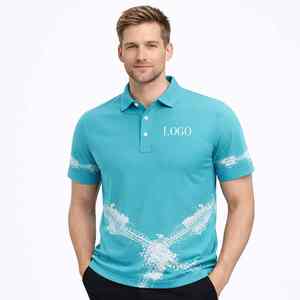 Camiseta Polo Deportiva Casual de Tenis, Diseño Personalizado, Transpirable, 100% Poliéster, Antiencogimiento, Impresión de Buena Calidad - Product Image 1