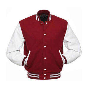 Customised Logo Leather Sleeve Varsity Jacket OEM Service Top Selling Street wear Style Leather Sleeve Varsity Jacket for Men - Product Image 4