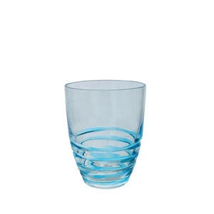Gobelet vintage en plastique bleu tourbillonnant de 15 oz, verre à whisky pour fête, restaurant, extérieur, incassable, couleur personnalisée - Product Image 2