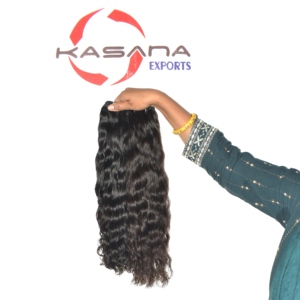 Extensiones de Cabello Humano Remy Indio Kasana Exports Premium, Corte Recto, Doble Trama, Textura Lisa, 100g, Tejido a Máquina, Tamil Nadu - Product Image 1