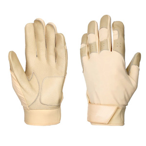 Guantes de bateo de béisbol profesionales de cuero digital con puño largo para juego de béisbol - Product Image 4