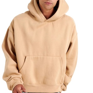 Custom Men's High Quality Oversized Drop Shoulder Hoodies Pullover 100% Cotton Casual Plus Size Men's Hoodies For Winter Sale - Product Image 3