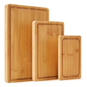 Ensemble de planches à découper en bambou avec rainure pour jus, planche à découper de cuisine, qualité alimentaire, respectueuse de l'environnement, fournisseur OEM, directement de l'usine - Product Image 4