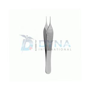 Fórceps Micro Adson de acero inoxidable, 1x2 dientes con instrumentos quirúrgicos de alta calidad - Product Image 2