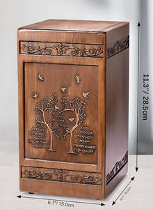 โกศไม้ทำมือสำหรับงานศพผู้ใหญ่ พร้อมโลโก้สั่งทำ ราคาประหยัด - Product Image 2