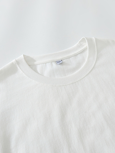 T-shirt décontracté pour homme en jersey 100 % coton, 200 g, à manches longues, col rond, couleur unie, respirant et coupe ample - Product Image 2