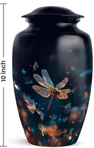 Urnas decorativas de latón para adultos, urnas hechas a mano para entierro de hombres y mujeres, urnas funerarias de alta calidad - Product Image 2