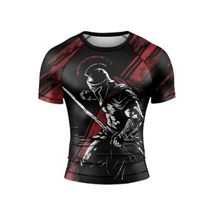 Rashguard BJJ Premium avec coutures renforcées, tissu extensible compressif, logo personnalisé, haut de combat pour arts martiaux - Product Image 2