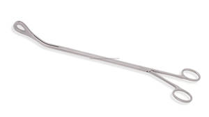 Pinces VATS Foerster courbées gauche en acier inoxydable, mâchoires ovales dentelées de 20 mm, tige de 10 mm, WRatchet, longueur de travail de 9,5'' (24 cm), longueur de travail de 13,5'' - Product Image 6