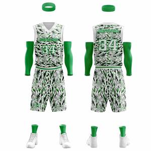 Professional Basketball Uniforms Full-Sublimation Custom Basketball Uniforms Sets for Wholesales - Product Image 4