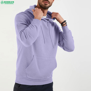 Sweat à capuche pour homme en molleton bouclette 100% coton écologique, épais et chaud pour l'hiver, à manches longues, décontracté, effet délavé - Product Image 3