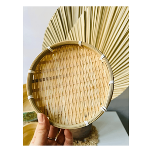 Cesta de bambú tejida con tiras de bambú para decoración de paredes y estilo interior, origen Vietnam. - Product Image 5
