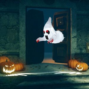 Decorazione Gonfiabile di Halloween a Forma di Fantasma Volante di 1 Metro con Ventose - Product Image 6