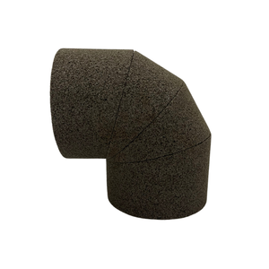 Codo de Espuma Celular de Vidrio Negro, Aislamiento Doble (Frío/Calor), Prefabricado, Densidad 115kg/m3, Garantía de Un Año - Product Image 1