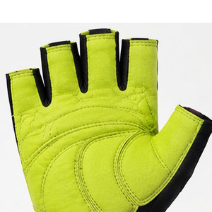 Gants de fitness couleur lime pour hommes avec impression personnalisée, fermeture Velcro, légers, anti-plis, pour la gym et l'entraînement - Product Image 4