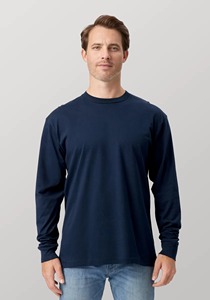 Camisetas de Hombre 100% Algodón de Alta Calidad OEM ODM Personalizadas, Manga Larga, Logotipo Bordado Personalizado, Impresión por Sublimación, Camisetas al por Mayor - Product Image 6