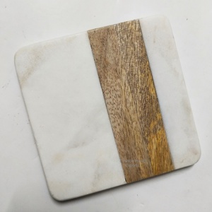 Sous-verres isolants personnalisés en bois d'acacia, écologiques et minimalistes, pour protection de table et porte-gobelets – Vente en gros usine - Product Image 1