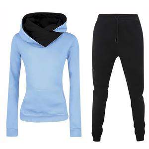 Cotton Polyester Solid Pattern <b>Plus</b> <b>Size</b> for Winter Season for Adults OEM Lightweight Slim Fit Women's Tracksuits Breathable - Product Image 1