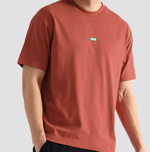 T-shirt pour homme en coton imprimé uni, coupe classique, doux, léger, décontracté, basique, pour le bureau, la salle de sport et les voyages, OEM ODM - Product Image 5