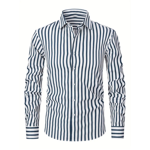 Custom <b>Men</b> Office <b>Dress</b> Shirt 100% Cotton Twill Long Sleeve Breathable Quick Dry OEM Factory Direct - Product Image 1