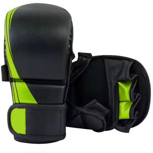 Gant de boxe demi-doigt pour karaté et Muay Thai, gant d'entraînement en PU épaissi pour sac de frappe, gant de sparring en cuir pour adulte - Product Image 1