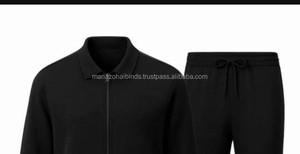 Chándal Informal de Invierno con Capucha, Chándal de Poliéster y Algodón Ecológico, Estampado Sólido, Bordado, Diseño 2 en 1 - Product Image 4