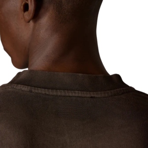 T-shirt à manches longues pour homme, en coton, couleur marron délavé, col rond, style streetwear décontracté, look vintage doux - Product Image 4