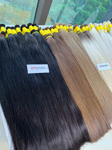 Prix de gros Extensions de cheveux en vrac Cheveux humains Double noyade 100 grammes Couleurs claires 12 pouces - Product Image 4