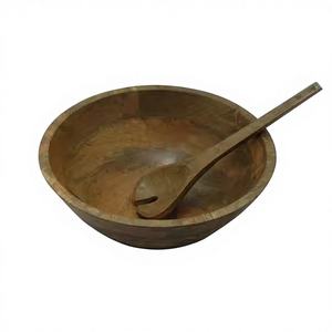 ชุดชามสลัดไม้มะม่วงทำด้วยมือทำจากธรรมชาติชุดใหญ่เครื่องใช้ในชามไม้สำหรับเสิร์ฟผักเป็นมิตรกับสิ่งแวดล้อม - Product Image 1