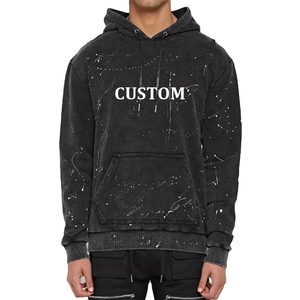 Vente directe d'usine, sweats à capuche personnalisés avec logo uni, effet délavé à l'acide pour hommes / Sweat à capuche pour hommes de qualité supérieure à prix avantageux, effet délavé à l'acide - Product Image 1