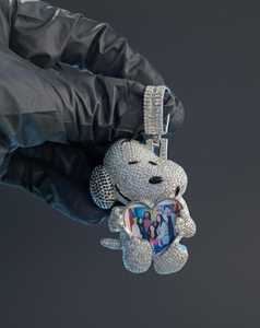 Custom Photo Dog Cartoon Pendant Moissanite Picture <b>Locket</b> Personalized Memory For 925 <b>Silver</b> Fine Jewelry Pendants & Charms - Product Image 6