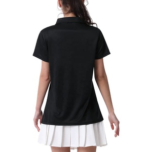 เสื้อโปโลผู้หญิง ขายส่ง OEM รับผลิตแบรนด์ส่วนตัว ปักลายตามสั่ง ปักโลโก้ตามสั่ง ผ้าคอตตอนปิเก้ บริการผลิตเสื้อผ้า - Product Image 2