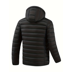Dernière conception, veste d'hiver pour homme à capuche personnalisée, légère et surdimensionnée, manteau chaud et tendance, vêtements d'extérieur, doudoune - Product Image 2