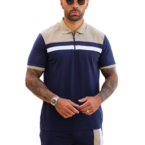Ensemble t-shirt et short pour homme, couleur unie, col rond, coton léger, tenue décontractée d'été avec logo imprimé, vêtements de sport - Product Image 3