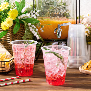 Gobelets jetables ultra-transparents en PET/PLA de 16 oz, sans BPA, anti-fuite, écologiques, pour mariages, fêtes et boissons glacées - Product Image 5