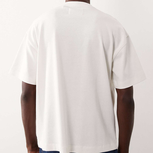 Manufacture Men's t Shirt High Quality Streetwear <b>Blank</b> T Shirt 250 Gsm Heavy <b>Weight</b> Print logo T Shirt for OEM - Product Image 2