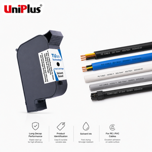 Cartucho de Tinta Solvente Uniplus Industrial TIJ 2.5 para Identificación de Cables de PE y PVC con Larga Duración de Rendimiento - Product Image 1