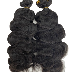 Extensiones de cabello humano chino de doble trama máquina de trama de piel de cuerpo ondulado virgen OEM profesional del fabricante de Vietnam - Product Image 2