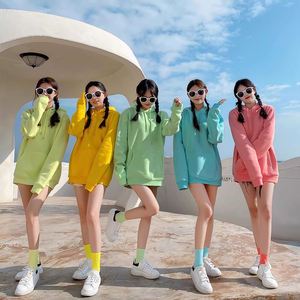 Sweat-shirts à capuche oversize 100 % coton polaire, style streetwear, noirs, respirants, effet délavé, pour l'hiver, teint uni - Product Image 2