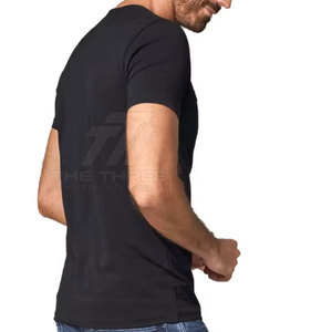 ออกแบบโลโก้ของคุณเอง เสื้อยืดคอกว้างทรงหลวมสำหรับผู้ชาย พิมพ์ลาย ผ้าฝ้าย 100% เสื้อยืดคอกว้างสไตล์สตรีทแวร์ - Product Image 6