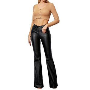 Pantalones de Cuero para Mujer, Precio al por Mayor, Servicio OEM, Logotipo Personalizado, Alta Calidad, Nueva Llegada - Product Image 5