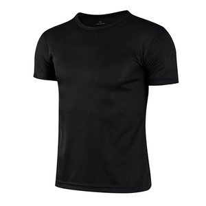 Camiseta de Trabajo de Manga Corta con Cuello Redondo de Secado Rápido, Bordado de Logotipo Personalizado OEM de Fábrica BD CHINA, Impresión de Logotipo Personalizado - Product Image 2