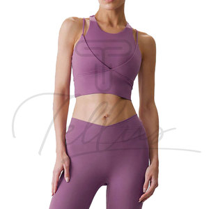Latest Design Womens Sports Bra Mesh Fabric Sports Wear Custom Made Lady Sports Bra For Adults - Product Image 6