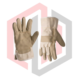 Guantes de Trabajo Clásicos Cromados, Guantes de Cuero con Palma Completa, Resistentes a Desgarros, Transpirables, Anticorte, Antiestáticos, para Bomberos - Product Image 4