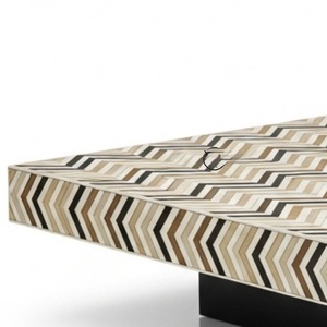 Table en os incrusté de la marque ILAHI, design moderne, détails en agate, rangement, meuble portable pour la maison - Product Image 4