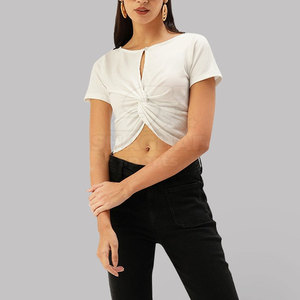 Top corto para mujer, material suave, para uso diario, estilo simple, fácil de ajustar, top corto para mujer - Product Image 5