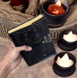 Darkhold Leather Journal: <b>Book</b> of <b>Shadows</b>, Grimoire with Lock - Product Image 6
