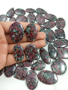 Natural Loose Gemstone Eudialyte Cabochons Wholesale Price Loose Gems Healing Crystal <b>Chakra</b> Reiki Jewelry Stone - Product Image 6