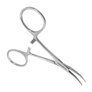 Pinzas hemostáticas Mosquito de 5 pulgadas, curvadas, de acero inoxidable, instrumento quirúrgico multiusos, ideal para enfermeras y personal médico. - Product Image 2
