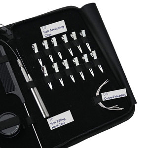 Kit d'installation d'extensions capillaires de haute qualité, outil professionnel de sertissage de perles, ciseaux de précision pour la coupe de cheveux, peigne à queue pour le coiffage - Product Image 4